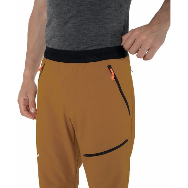 Spodnie trekkingowe męskie Sella Durastretch Light Salewa - golden brown