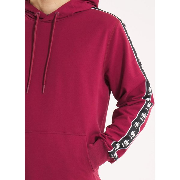 Bluza męska Tape Nugget Hooded Sweatshirt Pitbull West Coast - burgundy