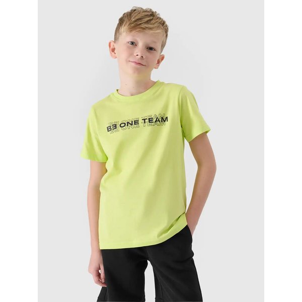 Koszulka chłopięca TTSHM2186 4F - soczysta zieleń neon