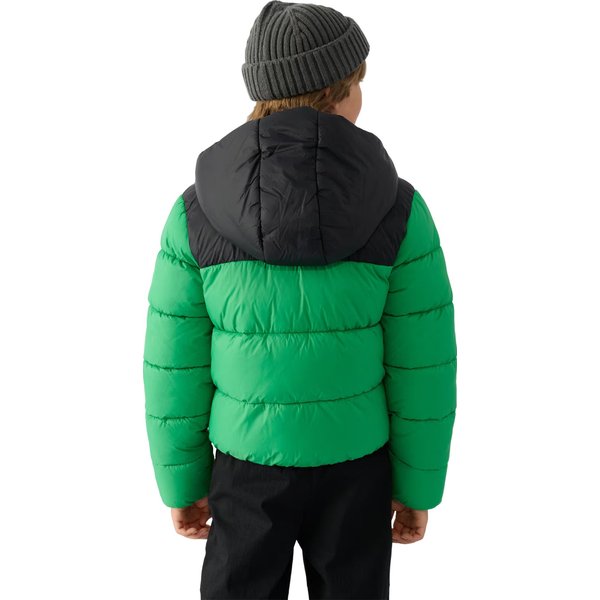 Kurtka puchowa chłopięca TDJAM462 4F - zielony