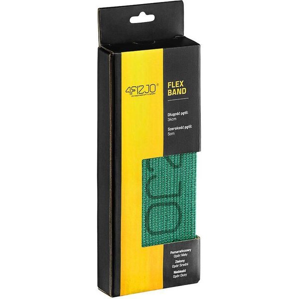Zestaw 5 gum oporowych do ćwiczeń Flex Band 1-29kg 4Fizjo
