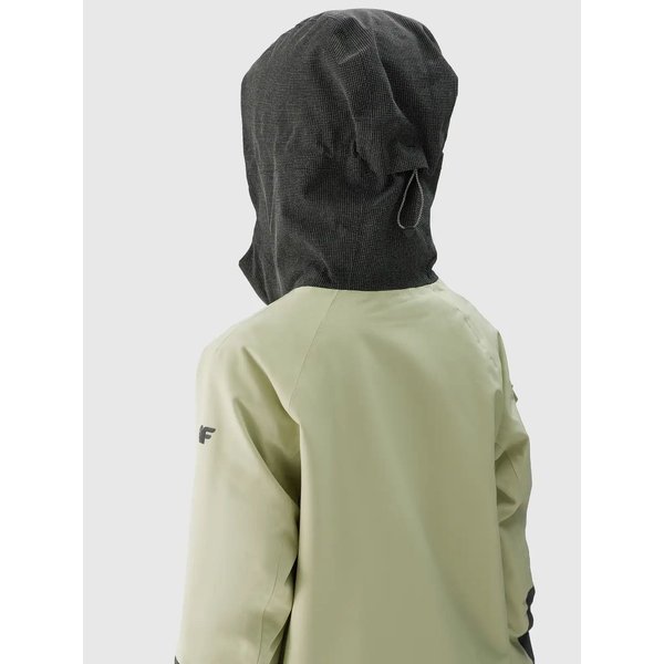 Kurtka snowboardowa damska TTJAF587 4F - oliwkowy