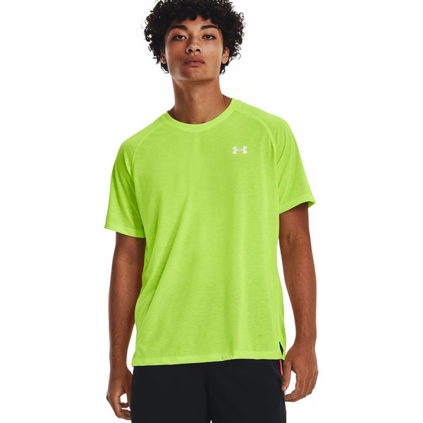 Koszulka męska Streaker Run Short Sleeve Under Armour - Lime Surge / Reflective