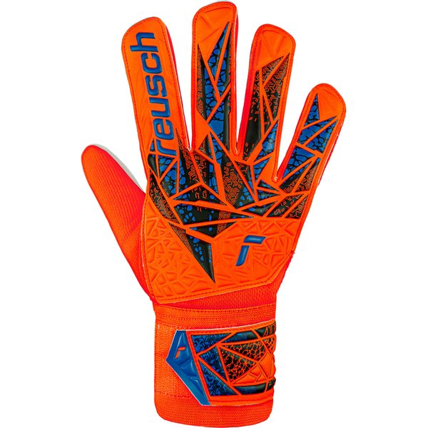 Rękawice bramkarskie Attrakt Starter Latexfree Solid Reusch - hyper orange/electric blue