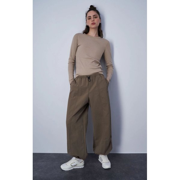 Longsleeve damski Crewneck Champion - beżowa