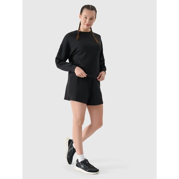 Spodenki damskie TSHOF540 4F - głęboka czerń