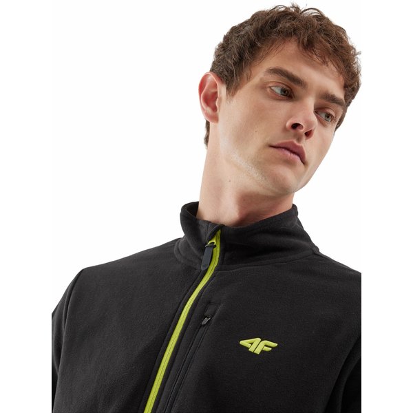 Polar męski 4FAW23TFLEM122 4F - głęboka czerń/żółty