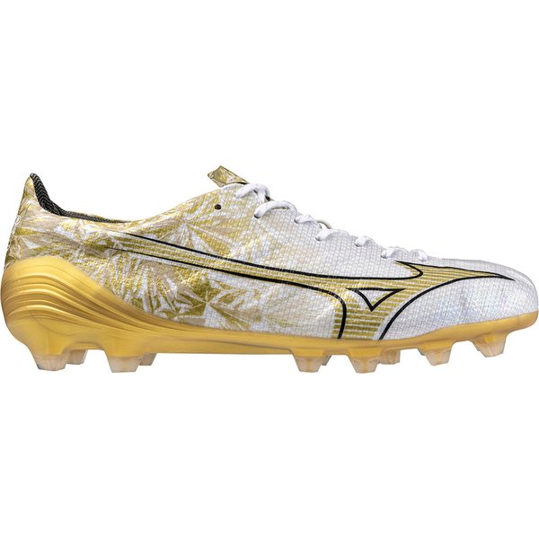 Buty piłkarskie, korki Alpha Japan Mizuno - White/GE Gold/Black