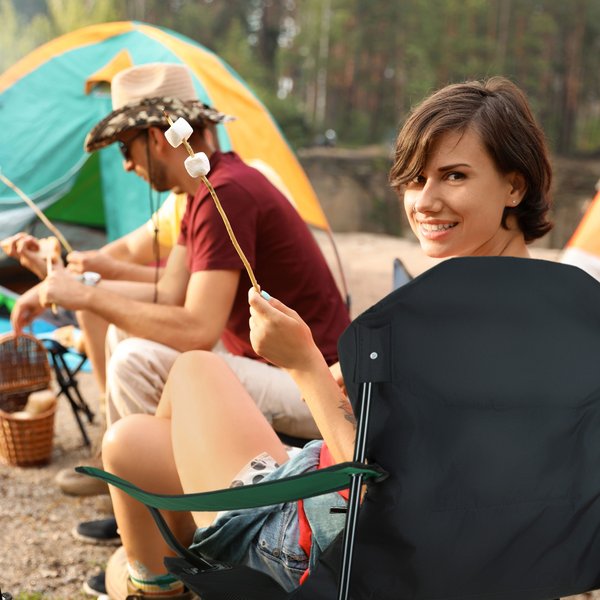 Krzesło turystyczne składane z pokrowcem Outtec - zielone