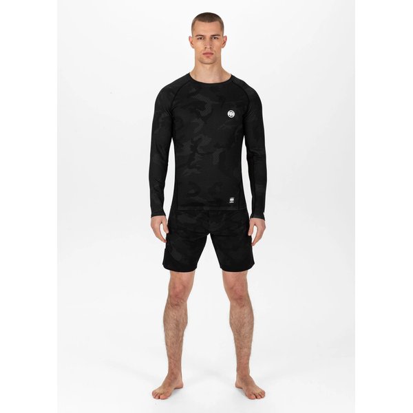Longsleeve męski Mens Rash Longsleeve Net Camo 2 Pitbull West Coast - czarny