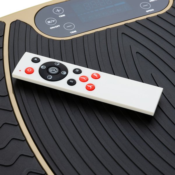 Platforma wibracyjna do ćwiczeń XP750 3D Intense z pilotem Gymtek - złota