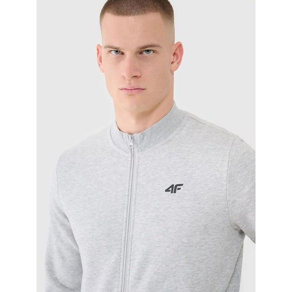 Bluza męska 4FWMM00TSWSM1463 4F - chłodny jasny szary melanż