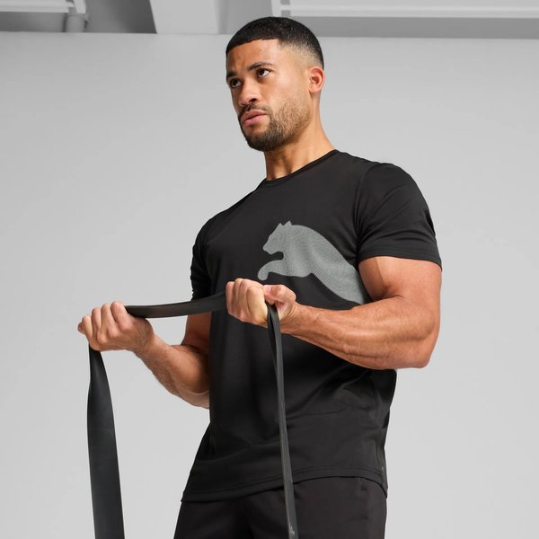 Koszulka męska Train All Day Big Logo Puma - Black