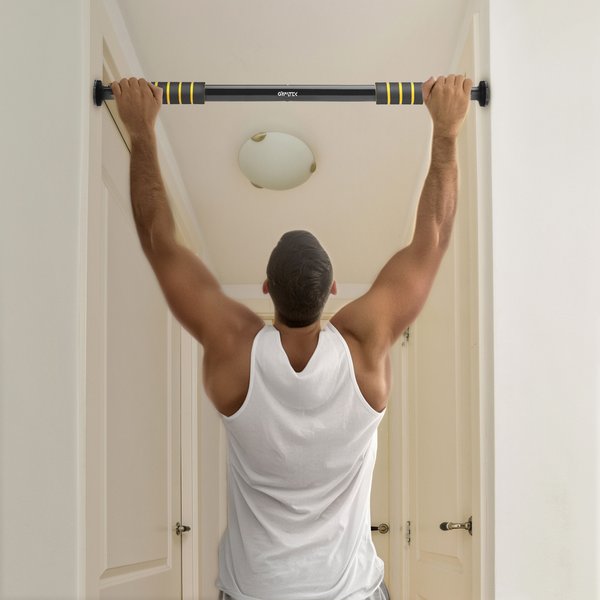 Drążek rozporowy do podciągania 63-100cm Gymtek - 63-100cm żółty