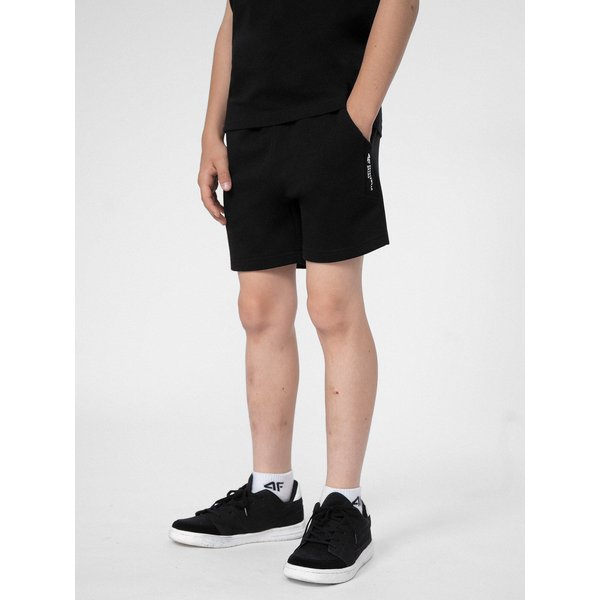 Spodenki chłopięce 4FJSS23TSHOM049 4F - czarne