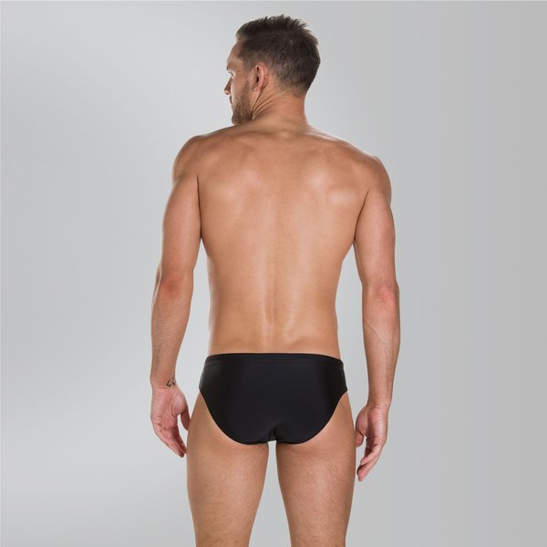 Slipy pływackie męskie Placement 7cm Brief Speedo - czarno-limonkowe