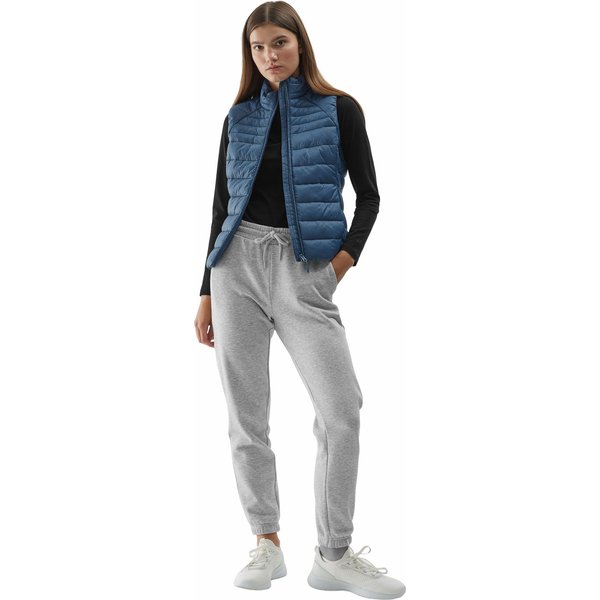 Kamizelka damska 4FAW23TVESF072 4F - denim