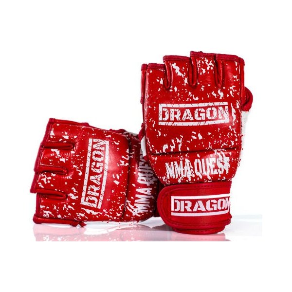 Rękawice grappling Quest MMA Dragon - red