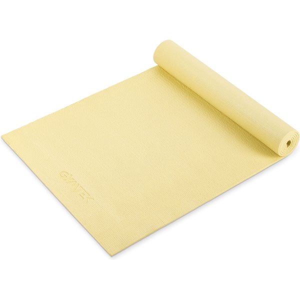 Mata do ćwiczeń, jogi 0,5cm Gymtek - żółta
