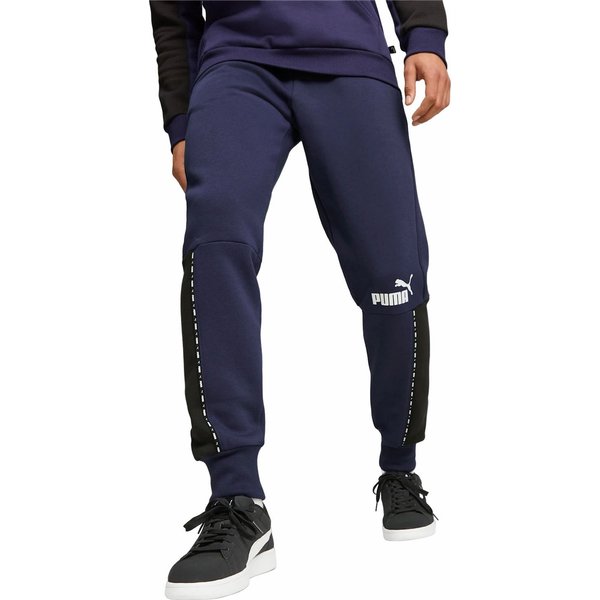 Spodnie dresowe męskie ESS Block x Tape Sweatpants FL Puma