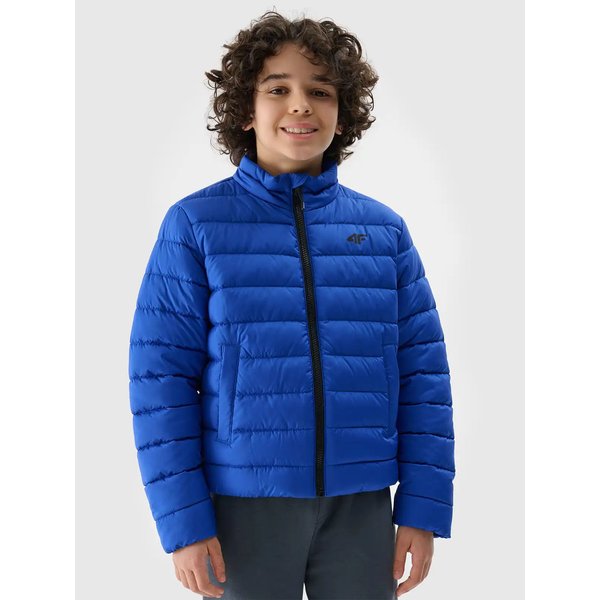 Kurtka puchowa chłopięca TDJAM520 4F - kobalt