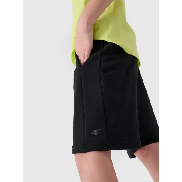 Spodenki chłopięce TSHOM600 4F - głęboka czerń