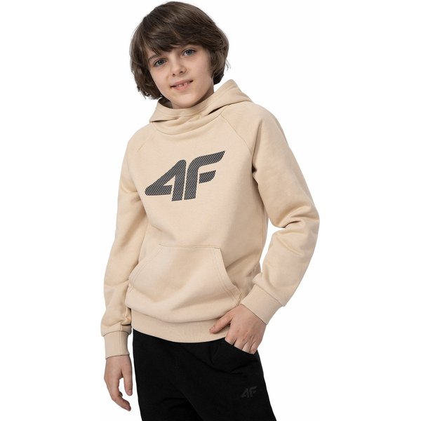 Bluza chłopięca 4FJSS23TSWSM220 4F - beżowa