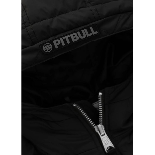 Kurtka męska Gopher Quilted Hooded Jacket Pitbull West Coast - black