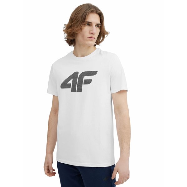 Koszulka męska 4FSS23TTSHM537 4F - biała
