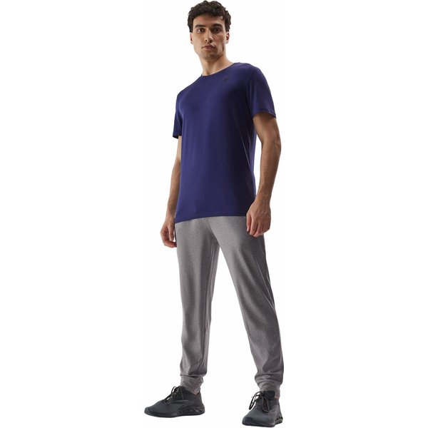 Koszulka męska 4FAW23TFTSM449 4F - granat melanż