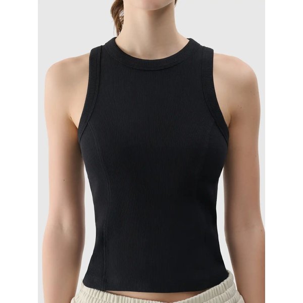 Bezrękawnik damski TSLEF119 4F - głęboka czerń