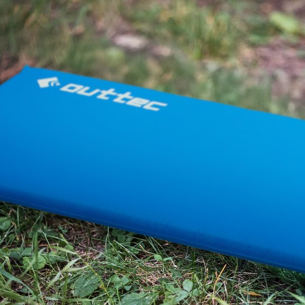 Mata samopompująca Travel 180x53cm Outtec - niebieska