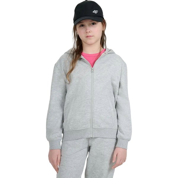 Bluza dziewczęca TSWSF1861 4F - szary melanż