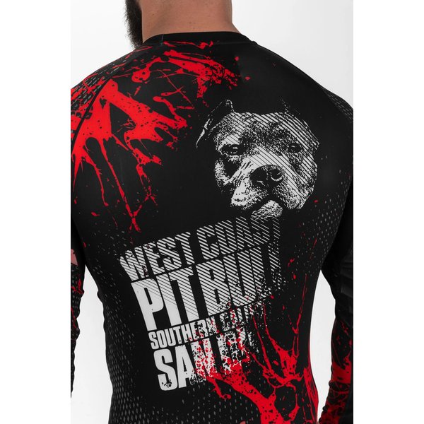 Longsleeve męski Mens Rash Longsleeve Net Camo 2 Pitbull West Coast - czarny