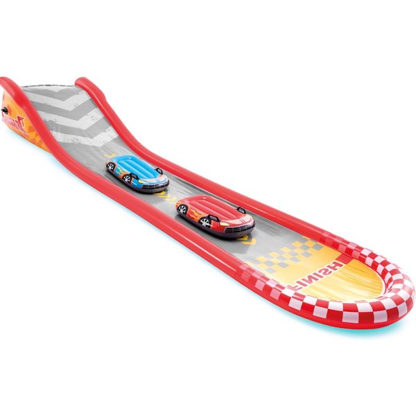 Zjeżdżalnia wodna, ślizgawka Tor Samochodowy + 2 deski Intex