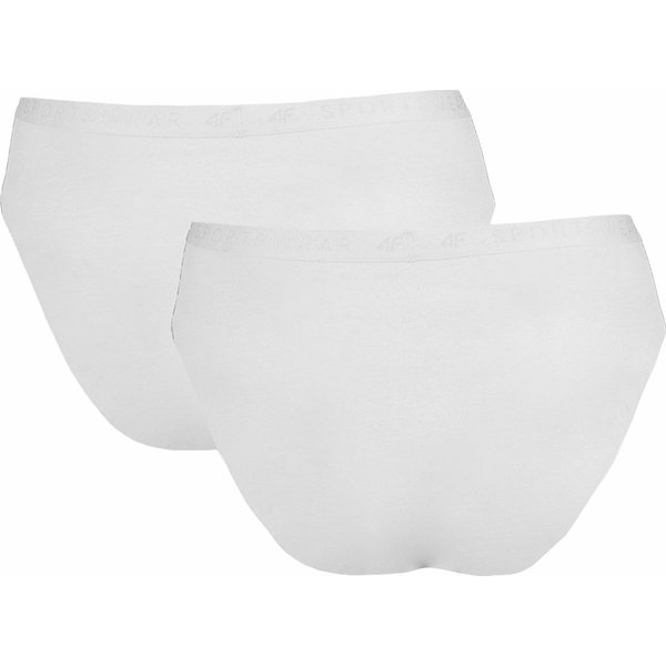 Majtki damskie 4FWSS24UPTSF017 2 pary 4F - biały