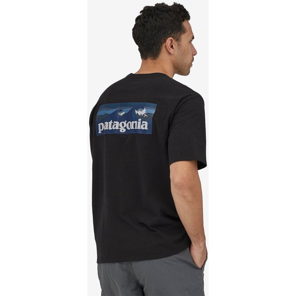 Koszulka męska Boardshort Logo Pocket Responsibili Patagonia - ink black