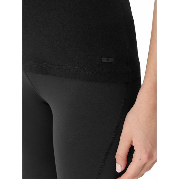 Koszulka damska 4FWSS24TTSHF1359 4F - głęboka czerń