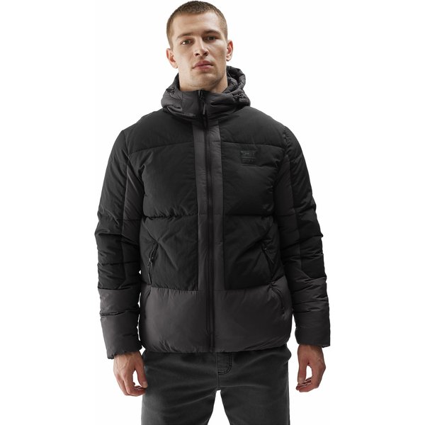 Kurtka puchowa męska 4FAW23TDJAM244 4F - antracyt