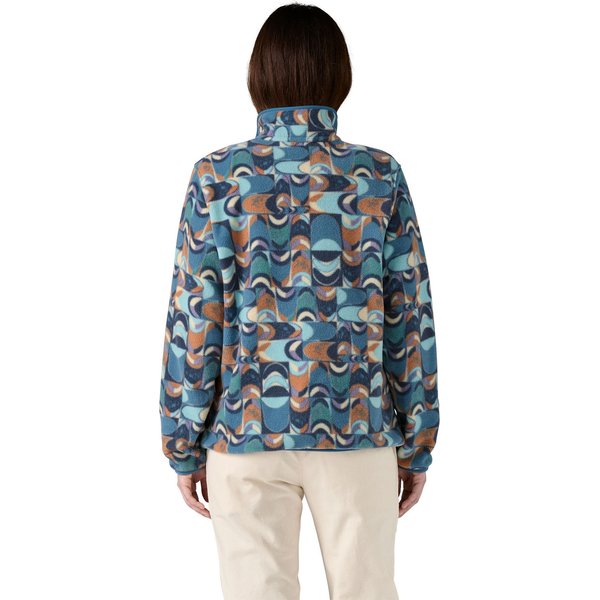 Bluza polarowa damska Lightweight Synchilla Snap-T Fleece Patagonia - Swallowtail Geo: Still Blue