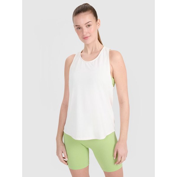Bezrękawnik damski TFSLF412 4F - złamana biel