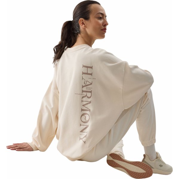 Bluza damska 4FWSS24TSWSF1055 4F - kremowy