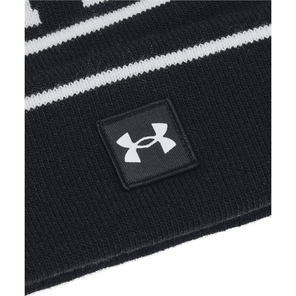 Czapka Halftime Pom Beanie Under Armour - Black / White