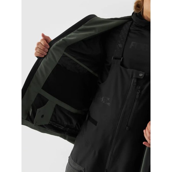 Kurtka snowboardowa męska TTJAM511 4F - khaki