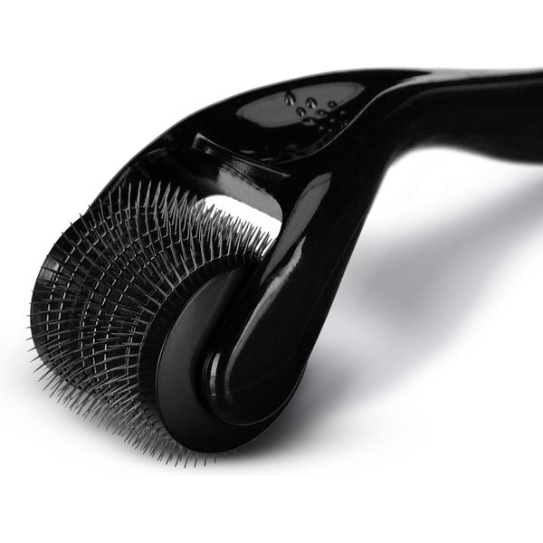 Derma roller do mezoterapii, masażu twarzy Gymtek - czarny
