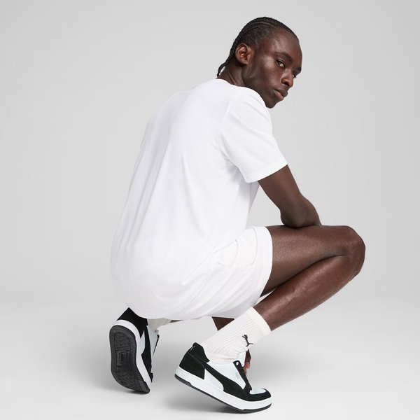 Koszulka męska Essentials Small Logo Poly Tee Puma - white