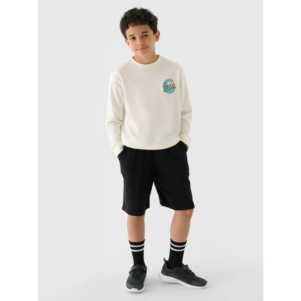 Spodenki chłopięce TSHOM629 4F - głęboka czerń