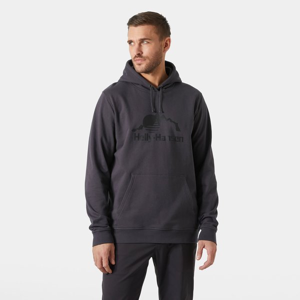 Bluza męska Nord Graphic Pull Over Hoodie Helly Hansen - ebony