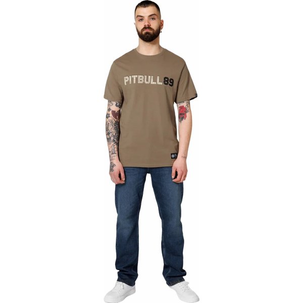 Koszulka męska Dog 89 Pitbull West Coast - brązowa