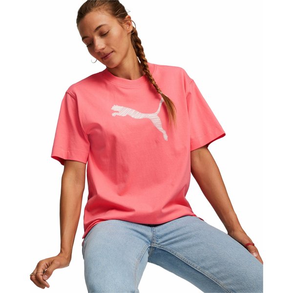Koszulka damska Her Tee Logo Puma - różowa